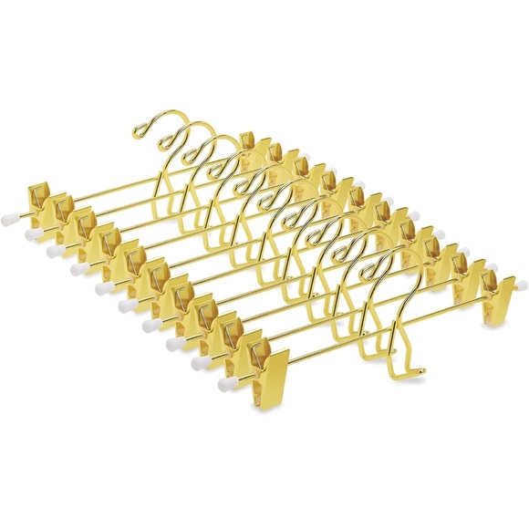 None Other - 🔟 Gold Metal Hangers Set